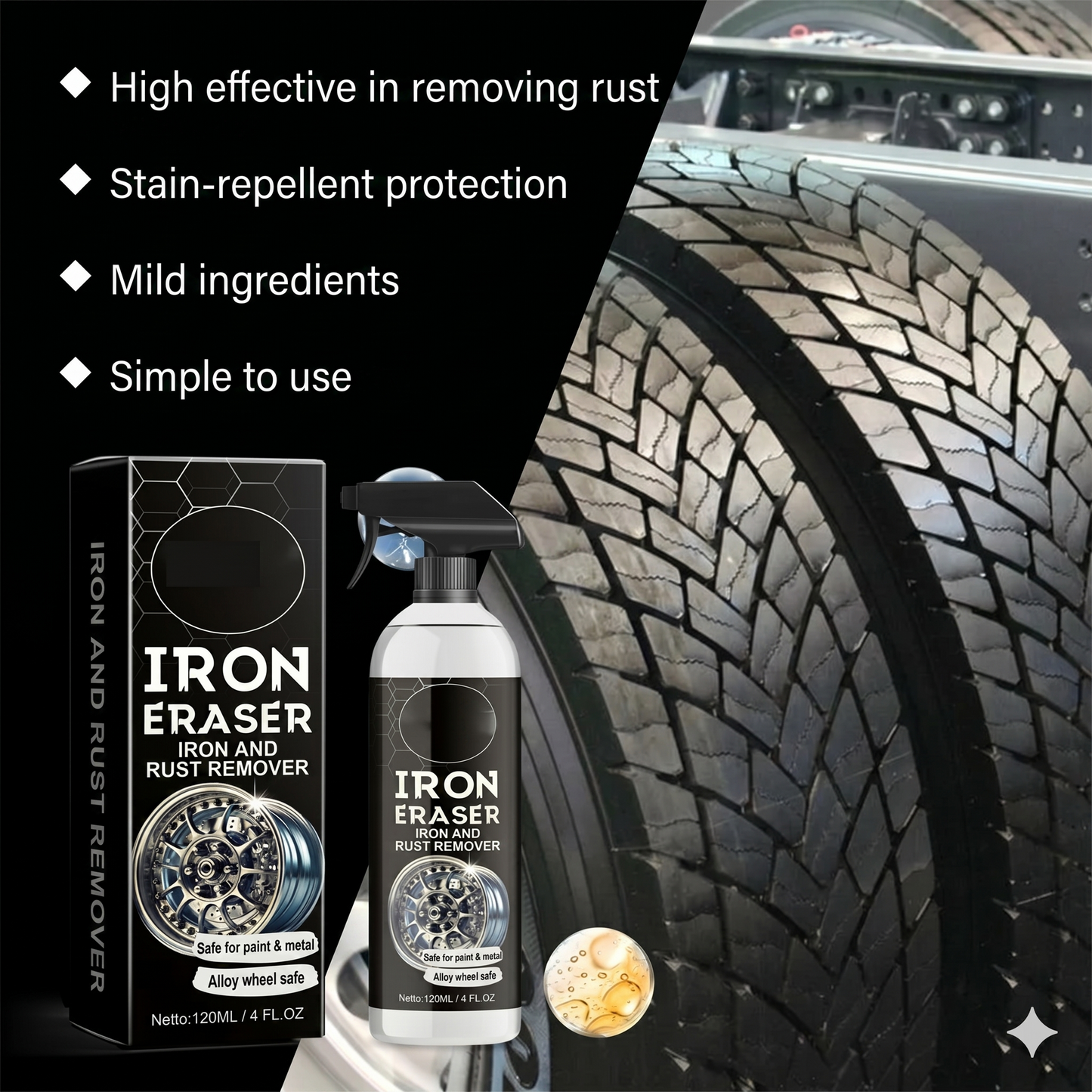 Industrial-grade rust remover