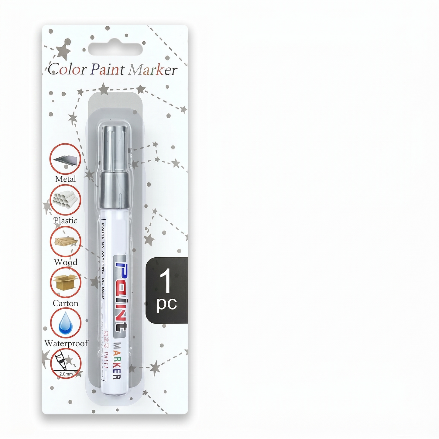 Waterproof oil-based paint marker for ceramics