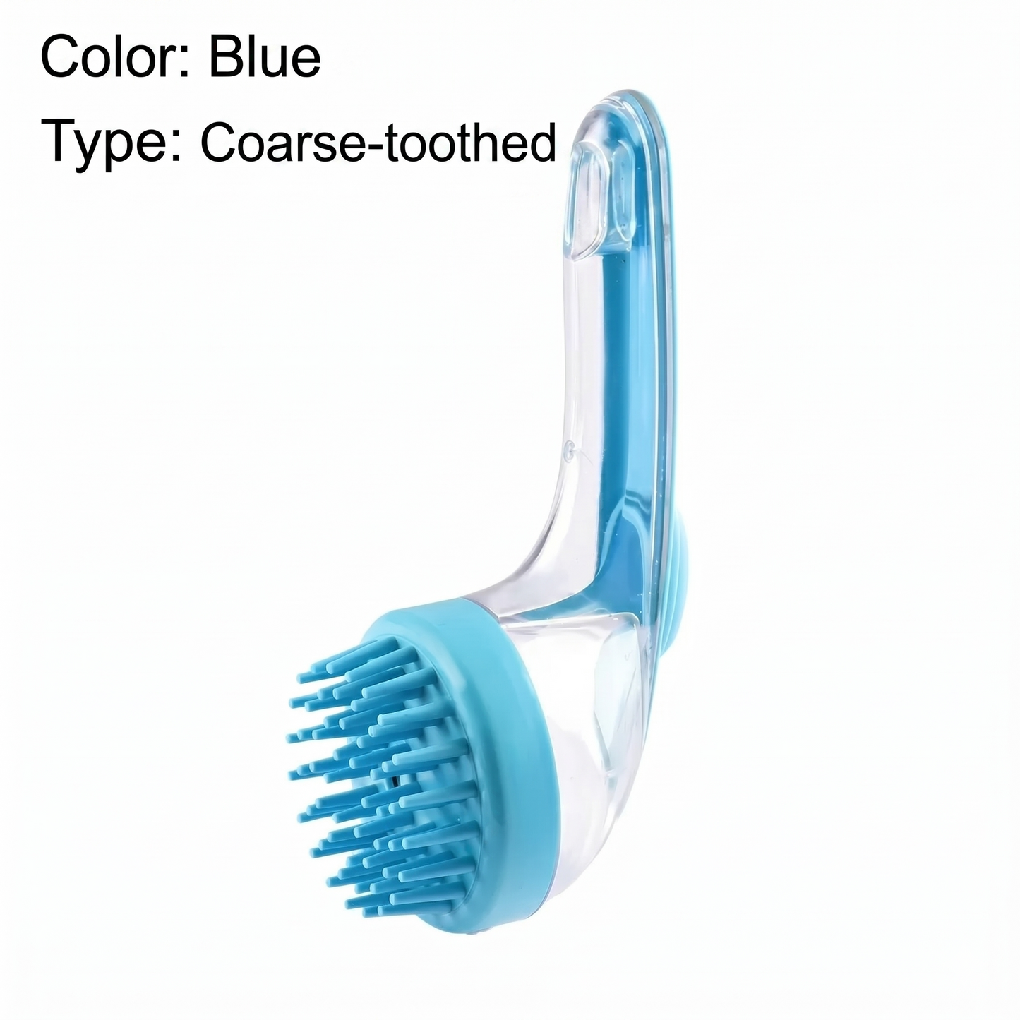 Pet Bath Brush with Long Handle & Shampoo Dispenser