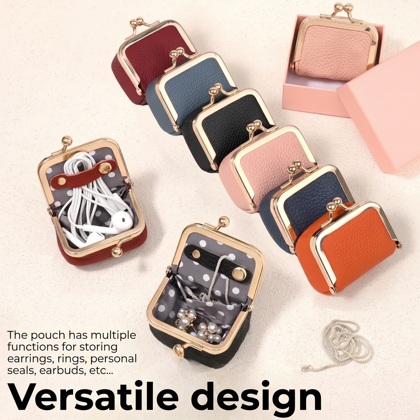 Leather jewelry box
