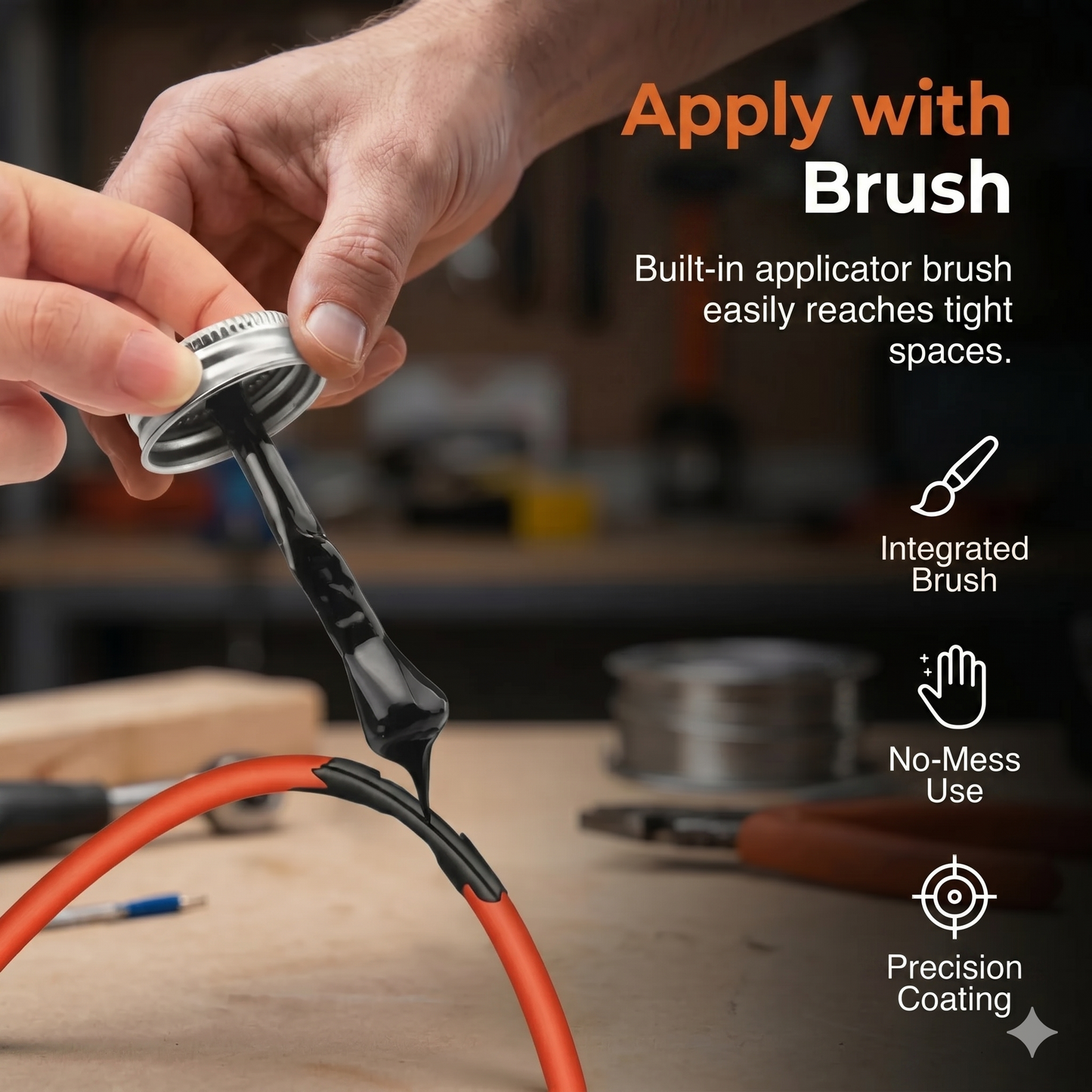 Liquid electrical insulation tape as a sealant