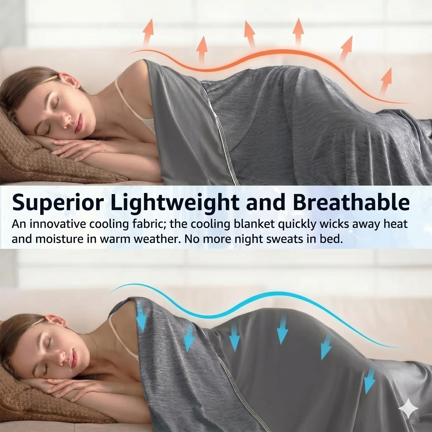 Cooling blanket for hot sleepers