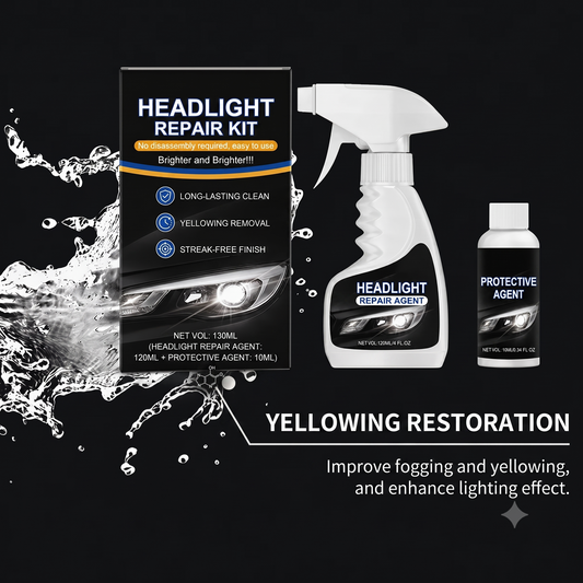 Car headlight restoration kit