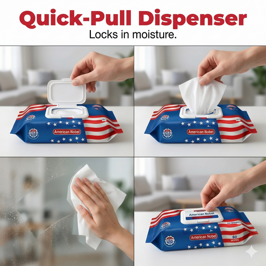 US Nano Silver Ion Ultra-Clean Wipes (80 sheets/pack)