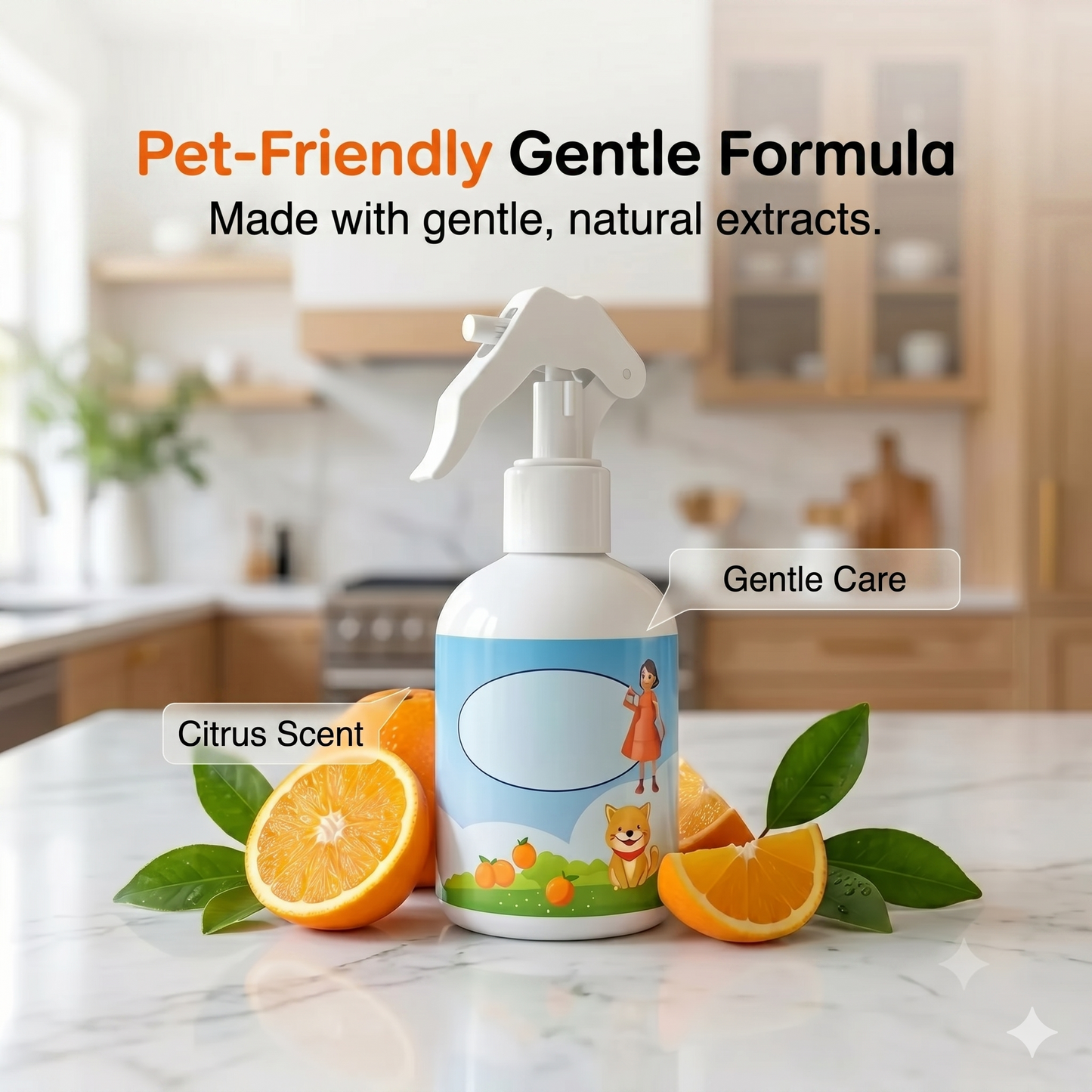 This spray attracts your dog or cat to the right spot