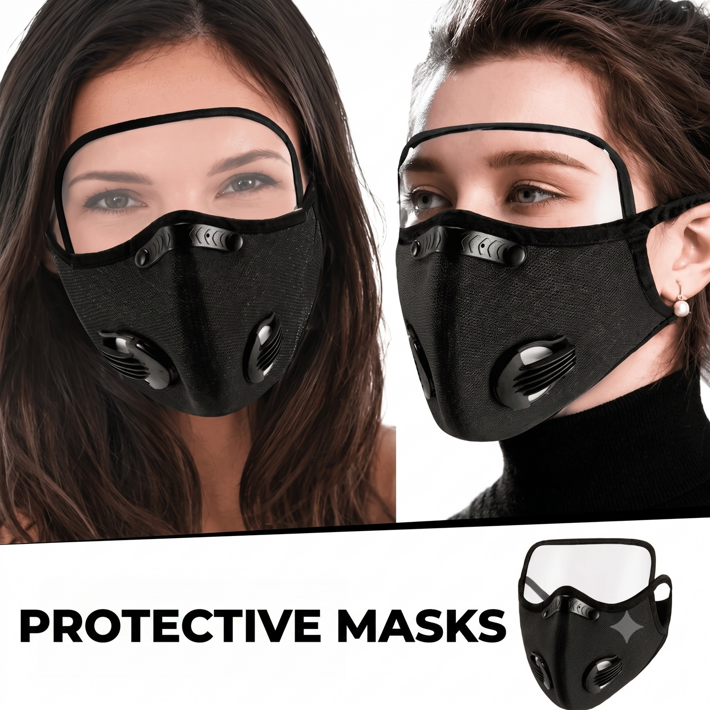 Face mask with carbon filter