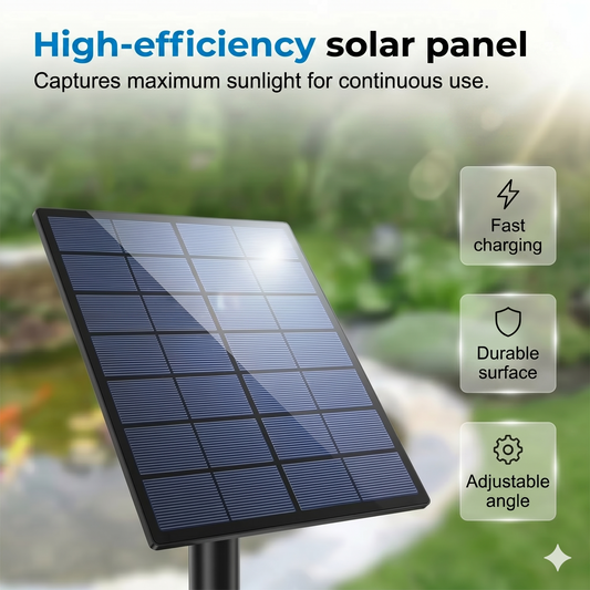 Solar pond aerator – provides continuous oxygen for fish and plants