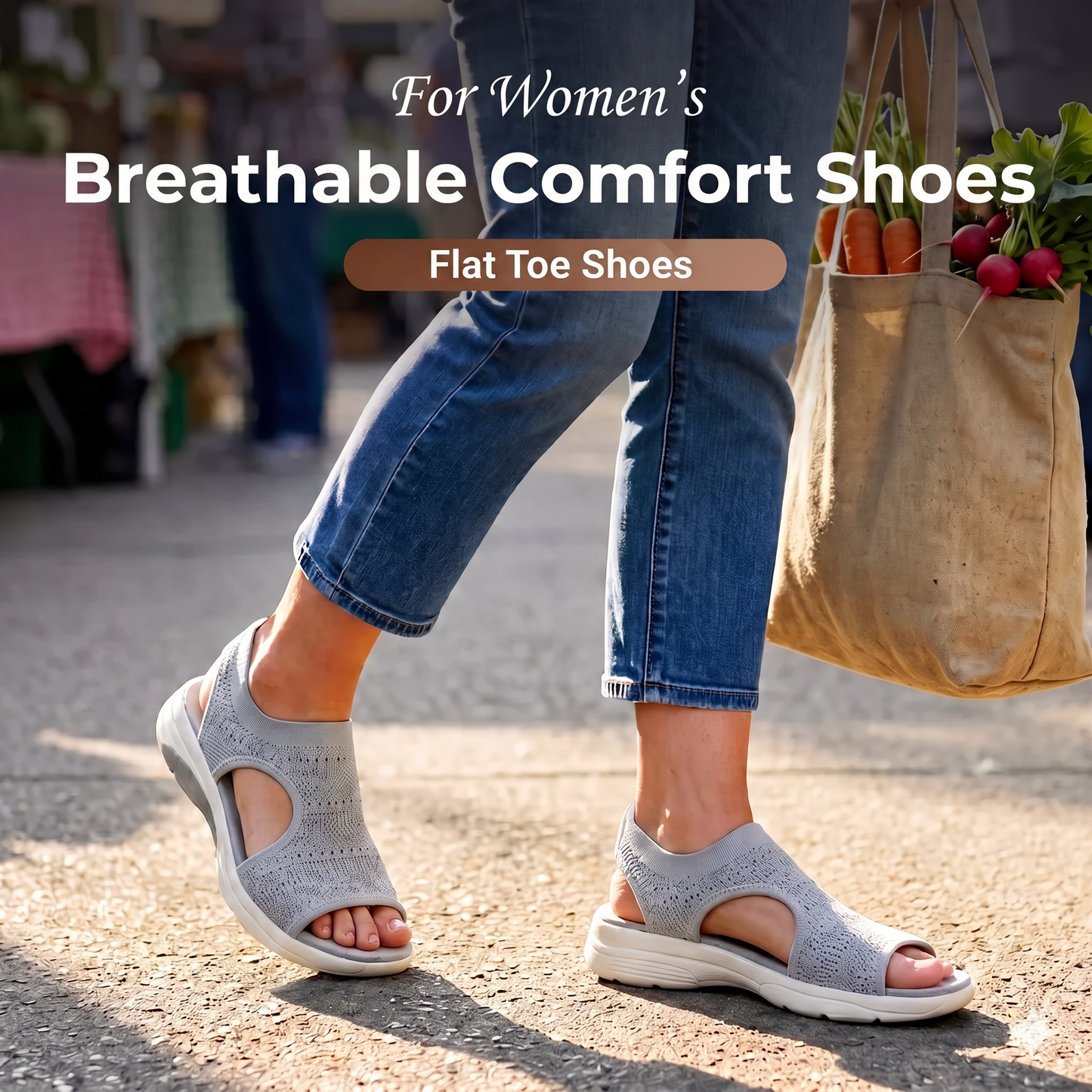 Comfortable women's sandals – breathable & lightweight