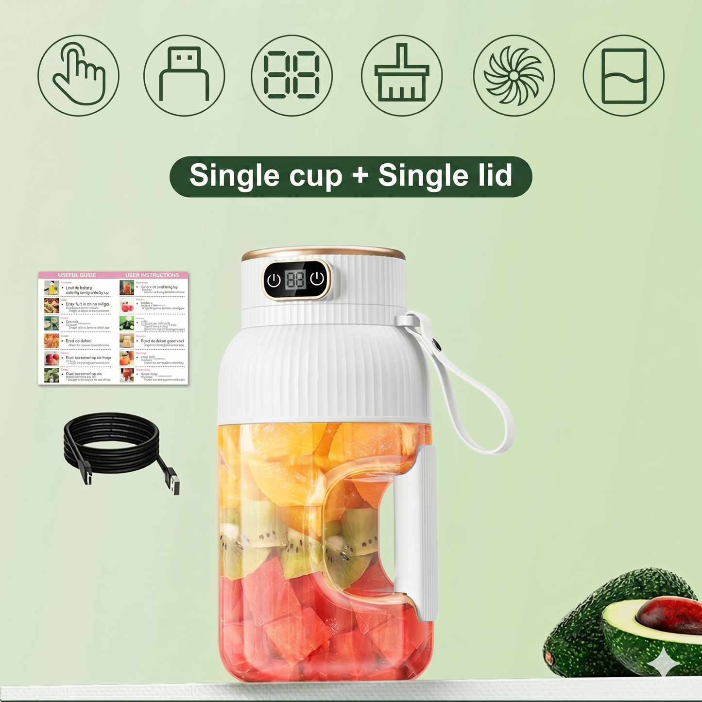 Multifunctional portable juice cup