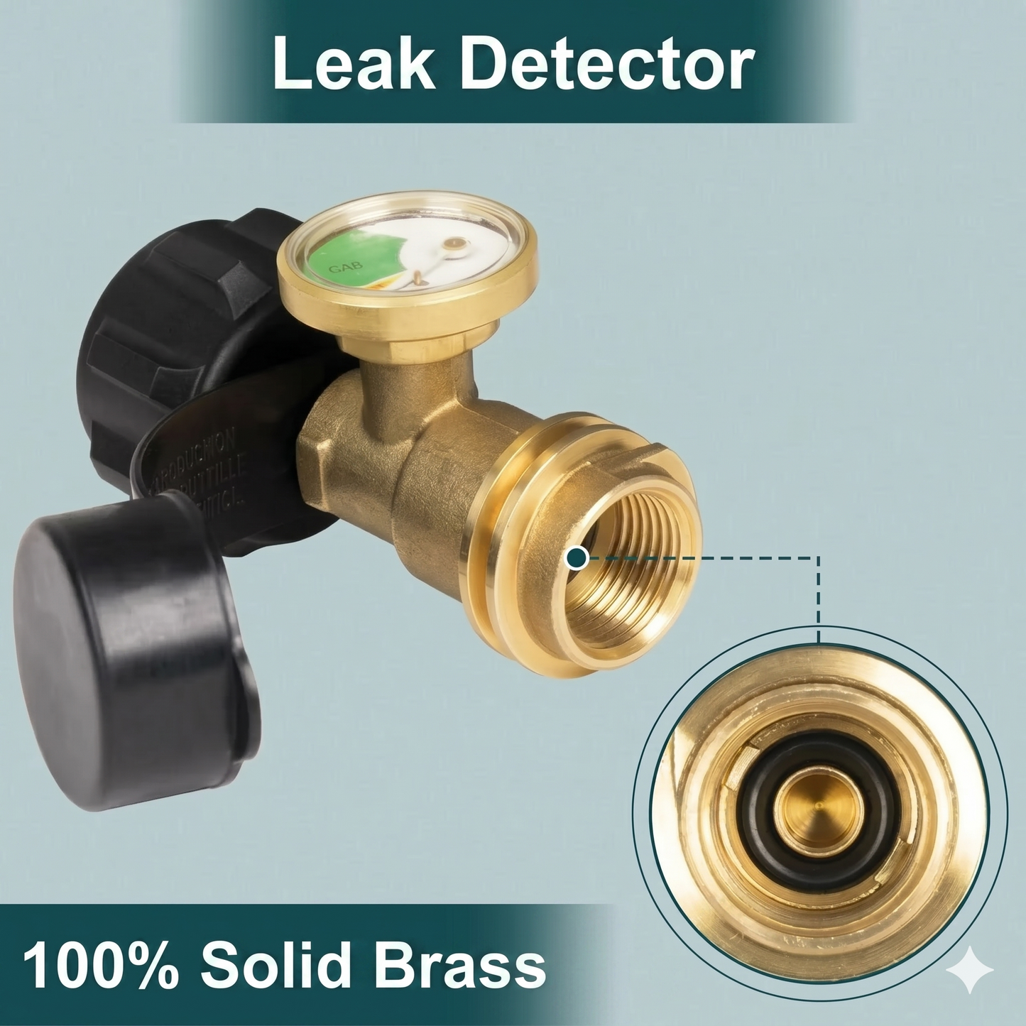 Universal propane tank gauge for 5-40 lb LP tanks