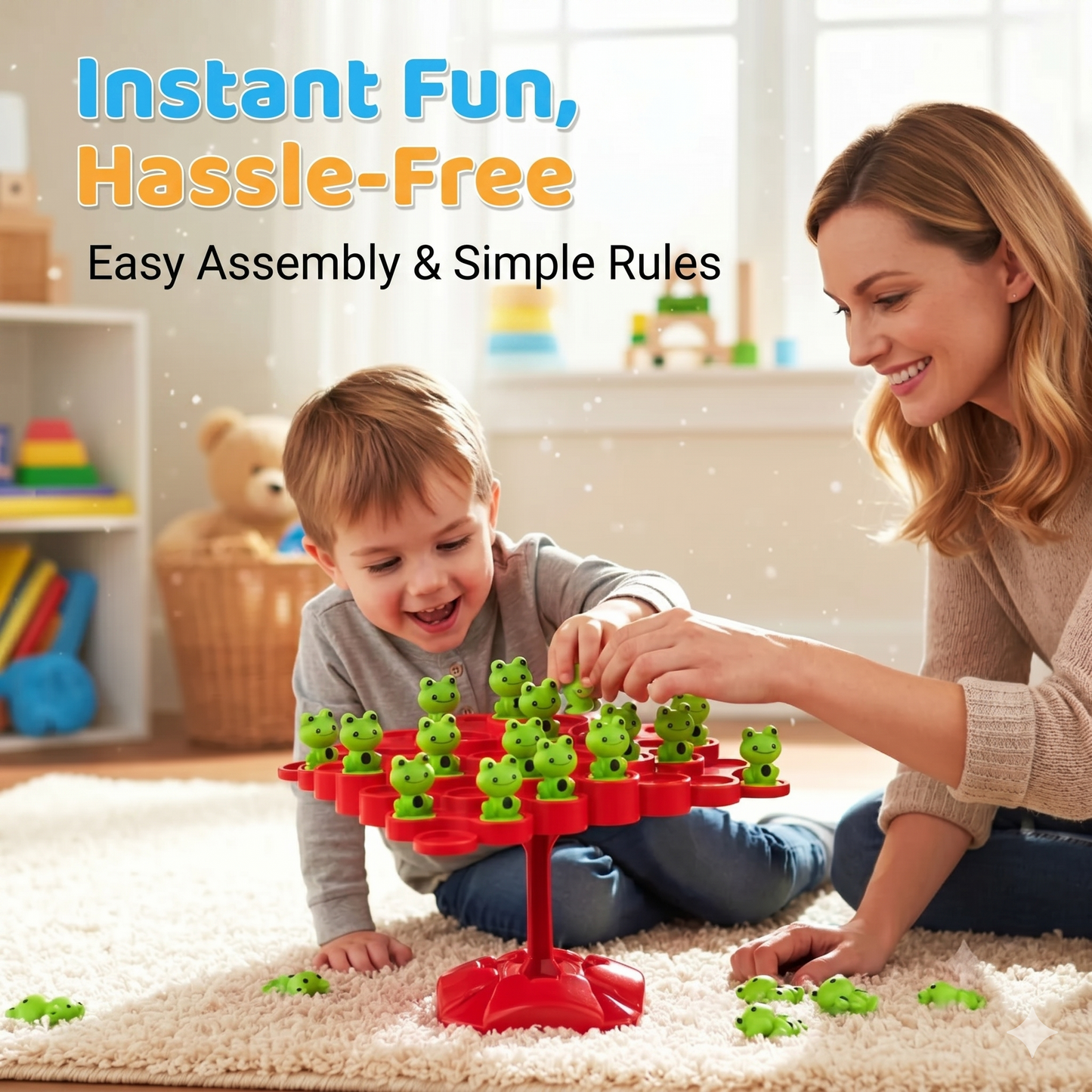 Stacking game that combines excitement, focus, and screams into a perfect family game
