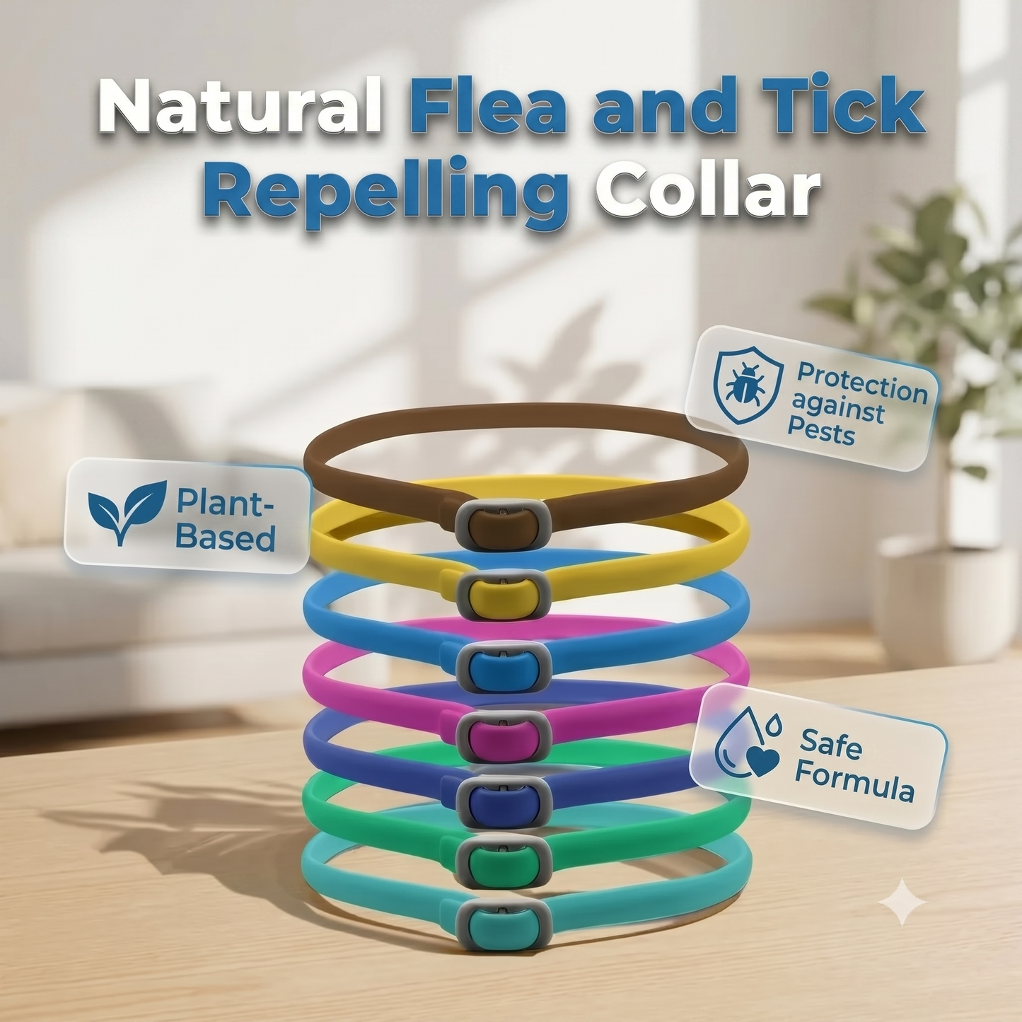 Flea and tick collar for pets