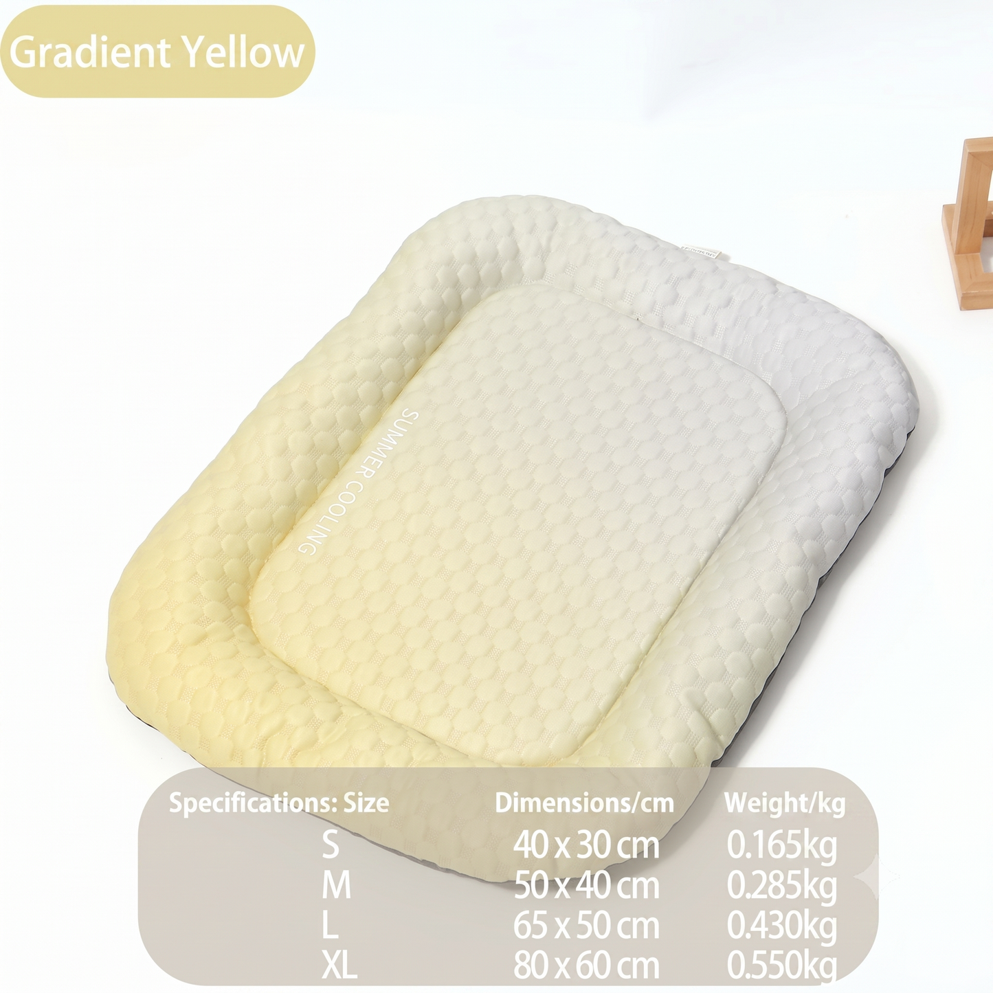 Ice silk cooling mat for dog and cat