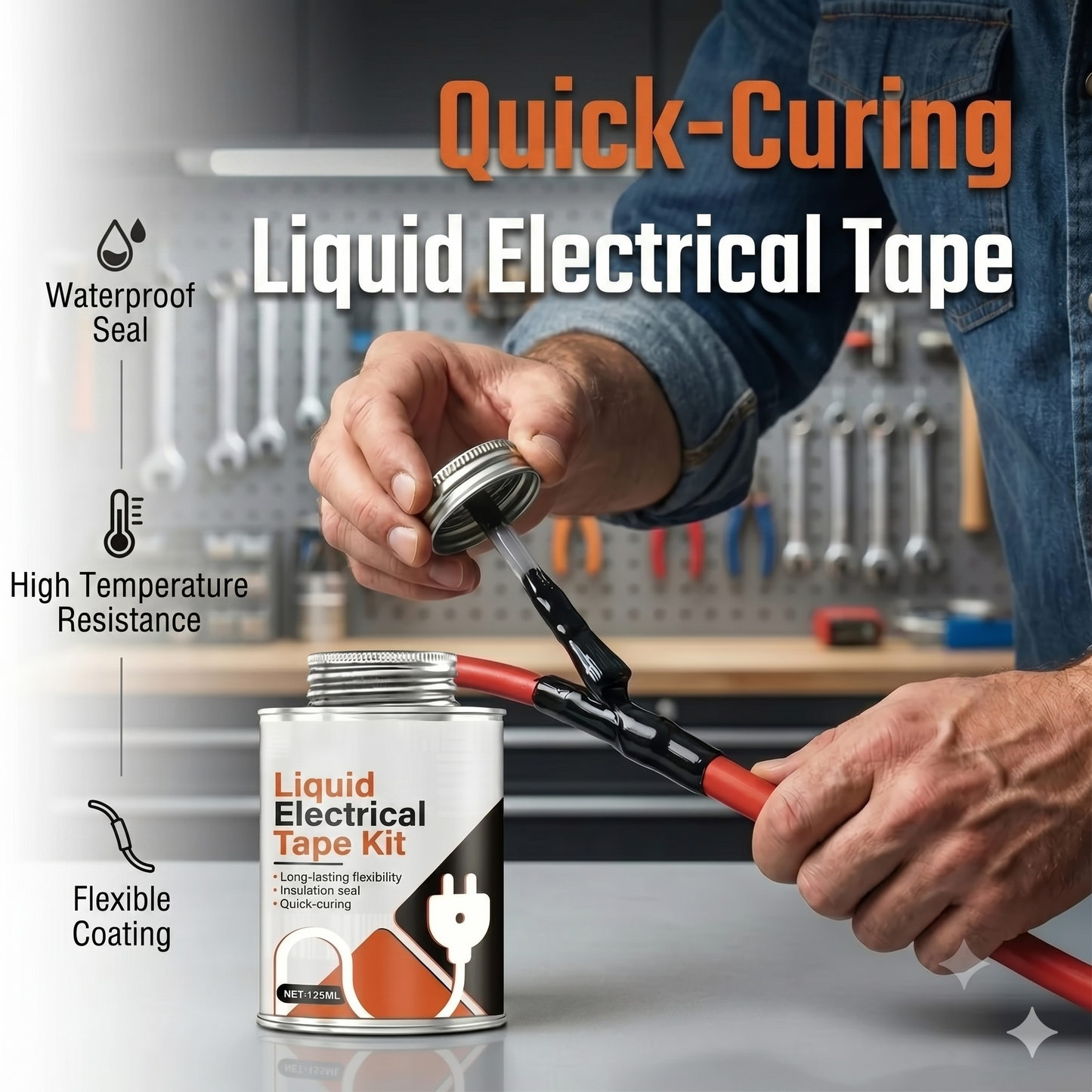Liquid electrical insulation tape as a sealant