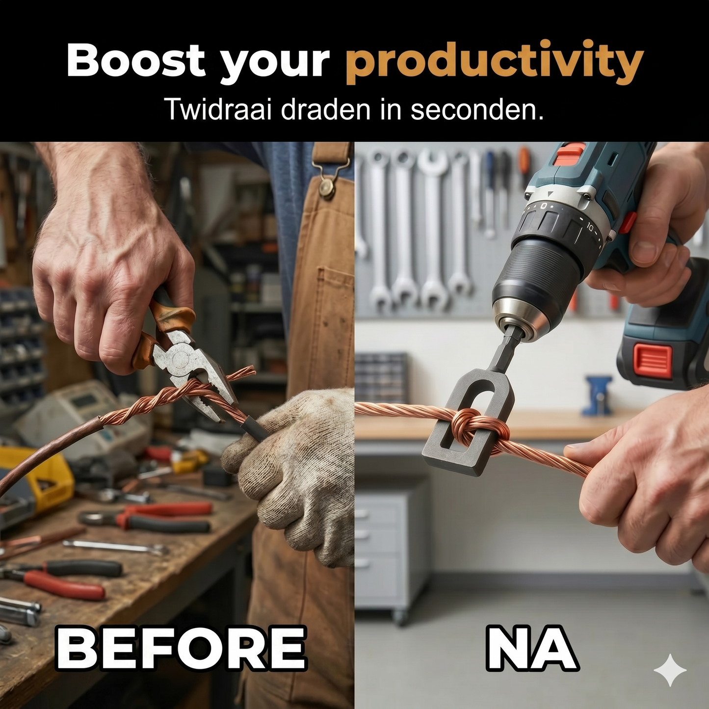 Electric drill wire twisting tool bit