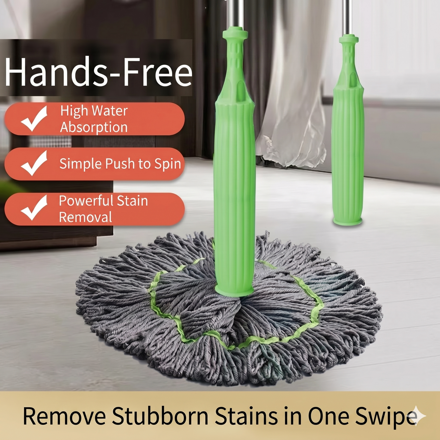 Microfiber absorbent mop