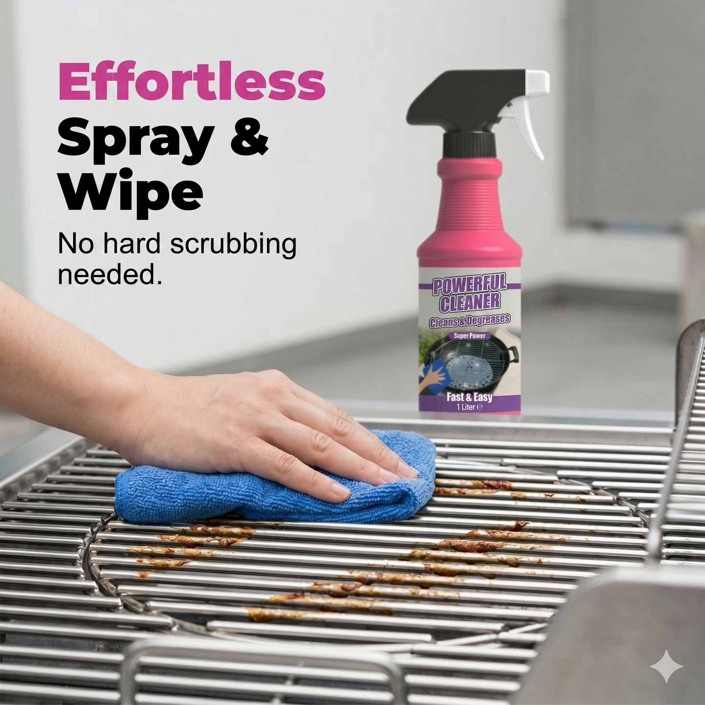Powerful degreasing spray