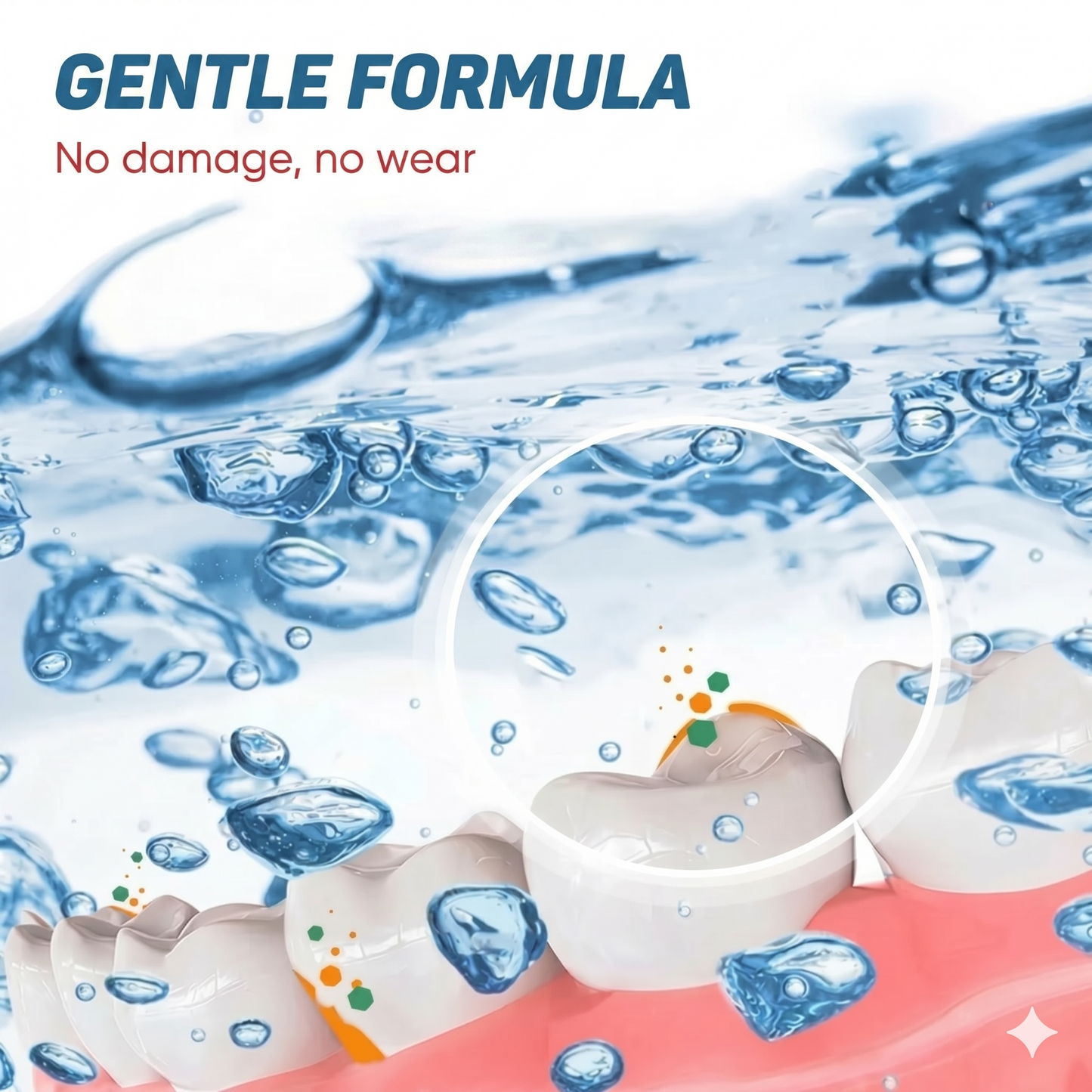 Cleaning tablets for braces against odor and stains (10 pieces per set)
