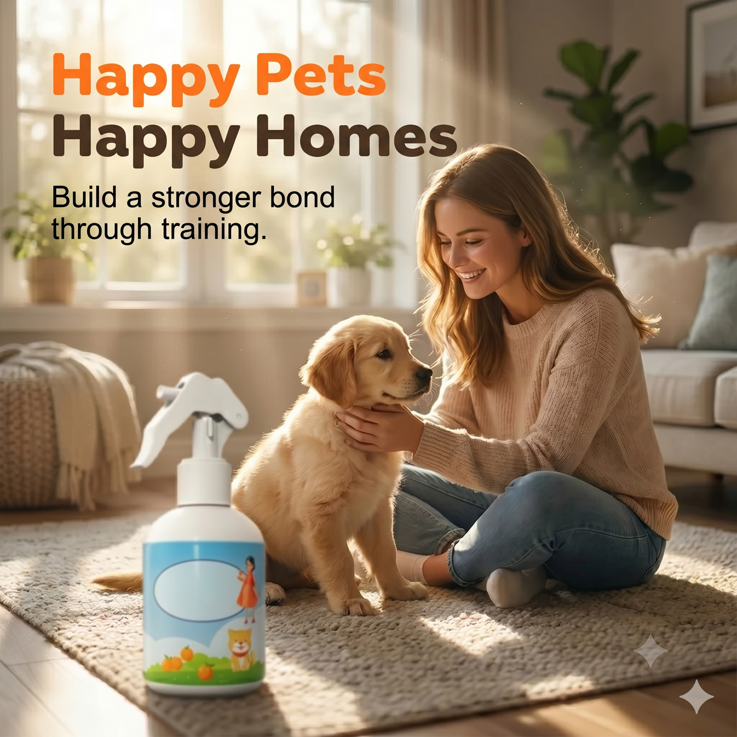This spray attracts your dog or cat to the right spot