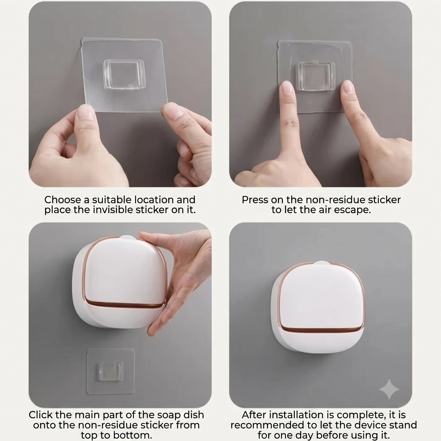 Waterproof wall-mounted soap holder