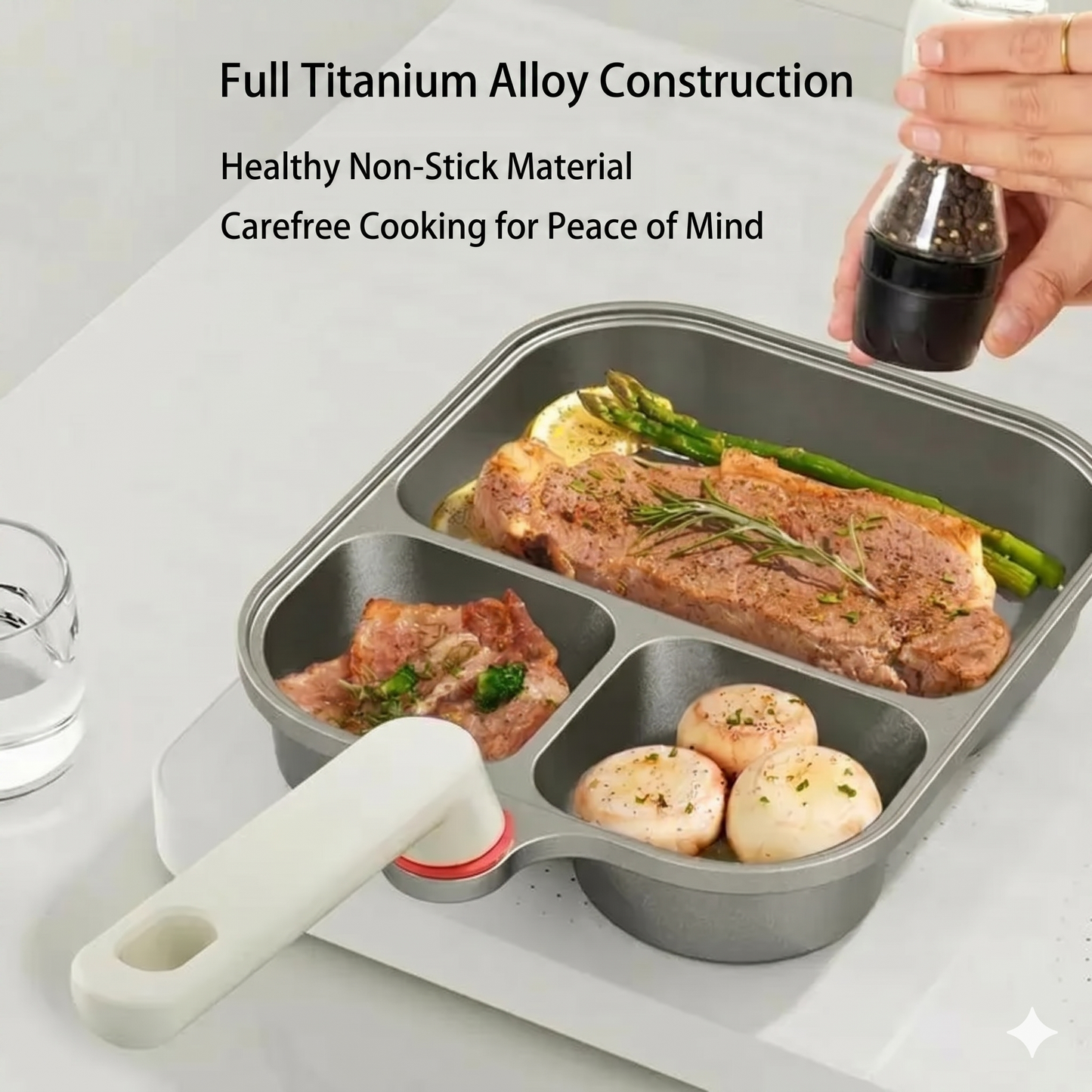 Large-sized 3-in-1 cup-shaped pan