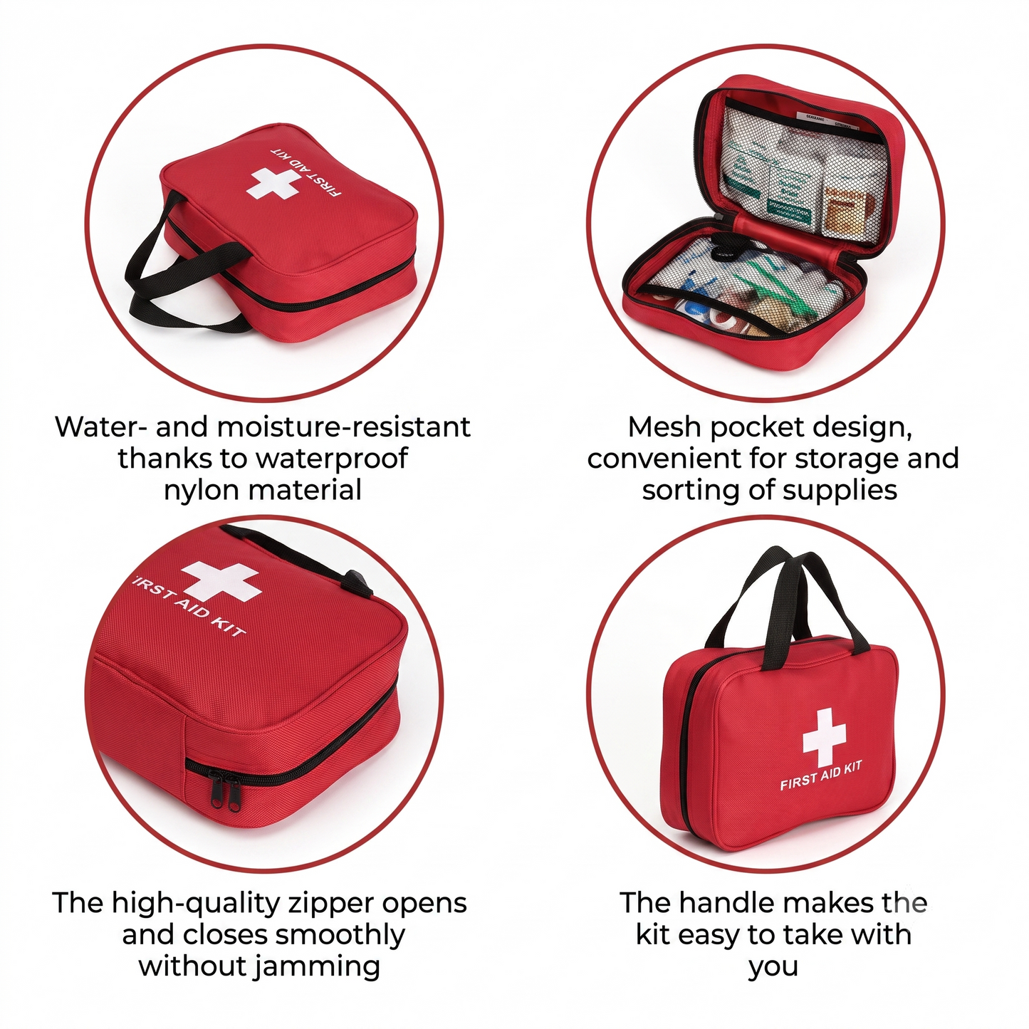 First aid emergency kit (173 pieces)