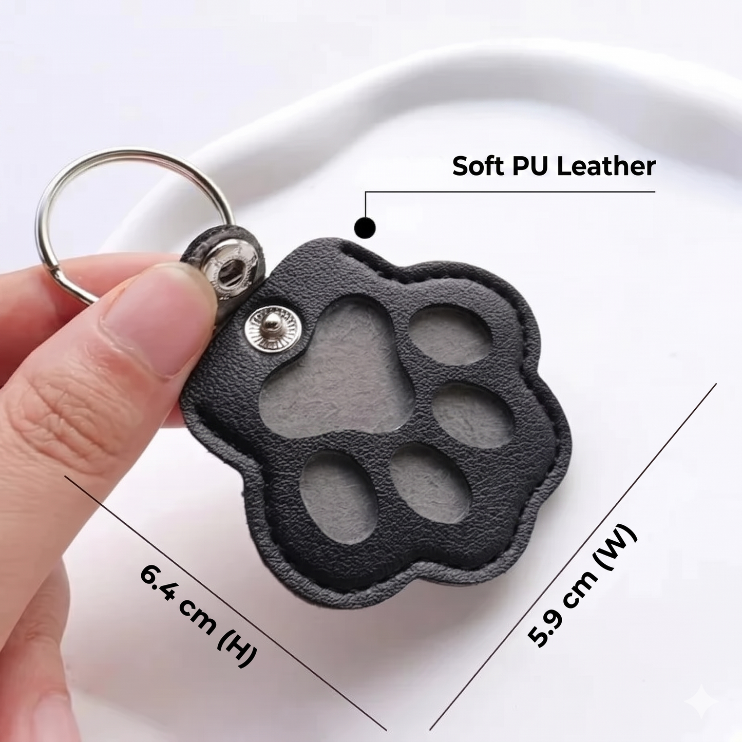 Pet memorial keychain