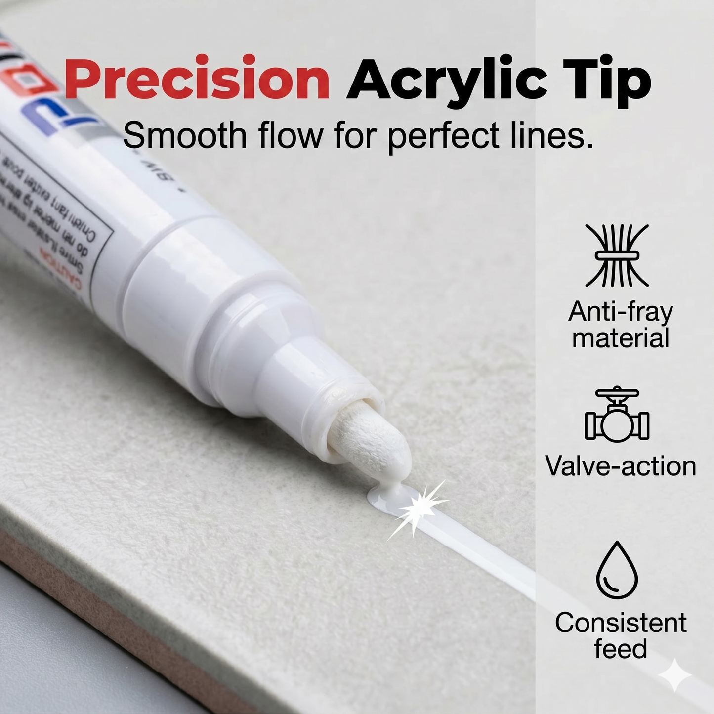 Waterproof oil-based paint marker for ceramics