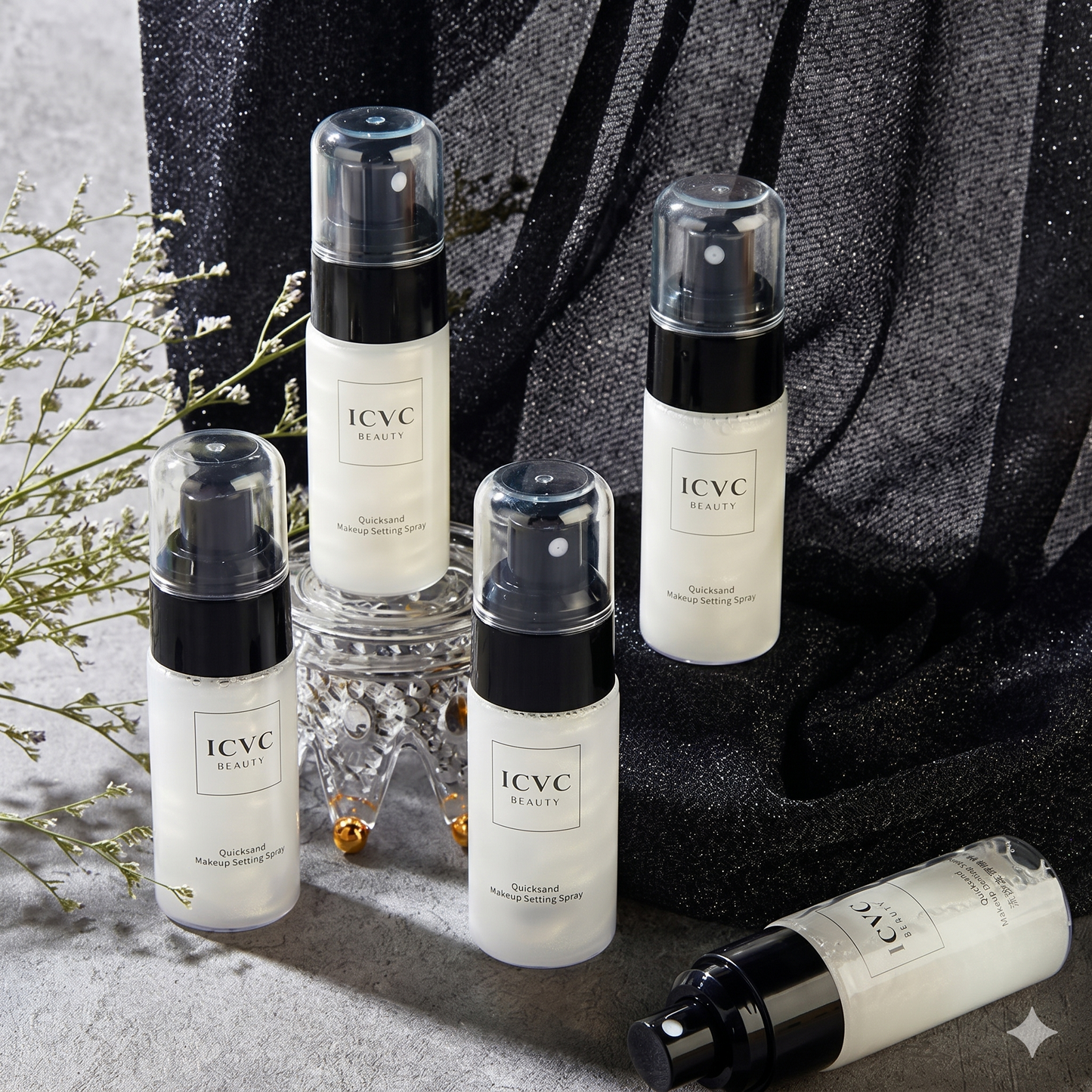 Matte Waterproof Makeup Setting Spray with SPF 45