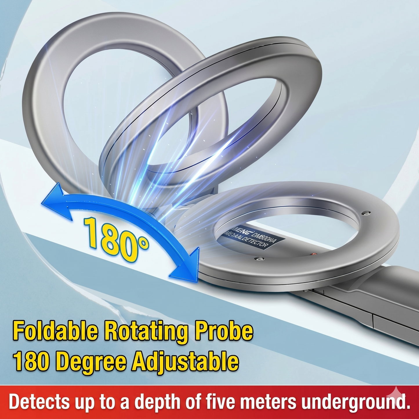 LED Flashing Alarm Metal Detector