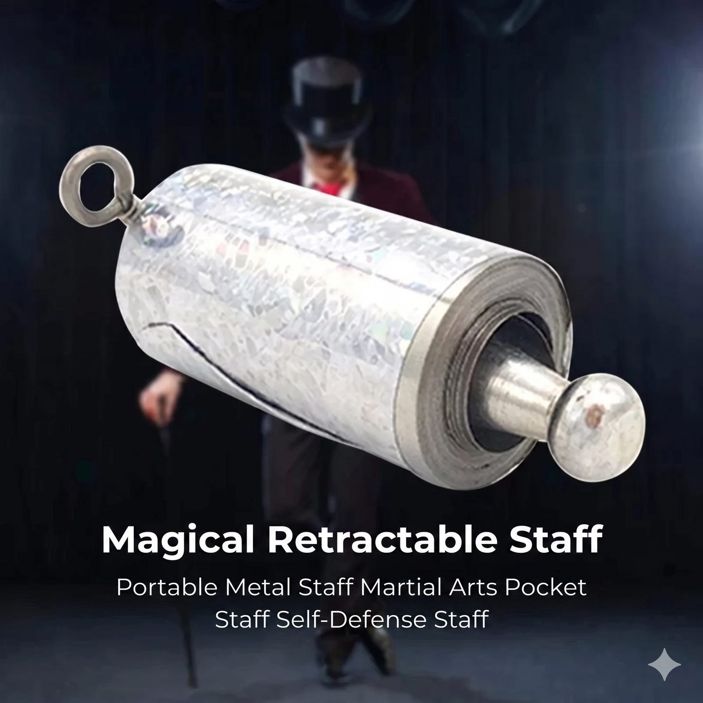 Retractable telescopic metal defense baton