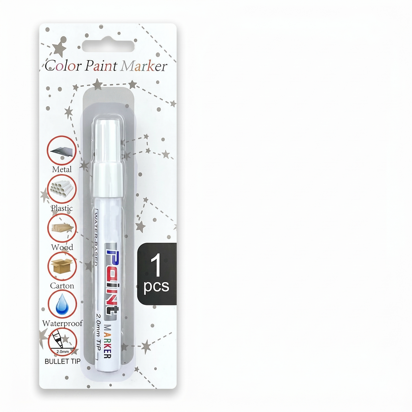 Waterproof oil-based paint marker for ceramics
