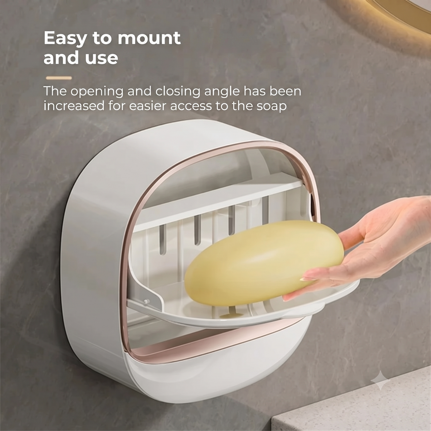 Waterproof wall-mounted soap holder