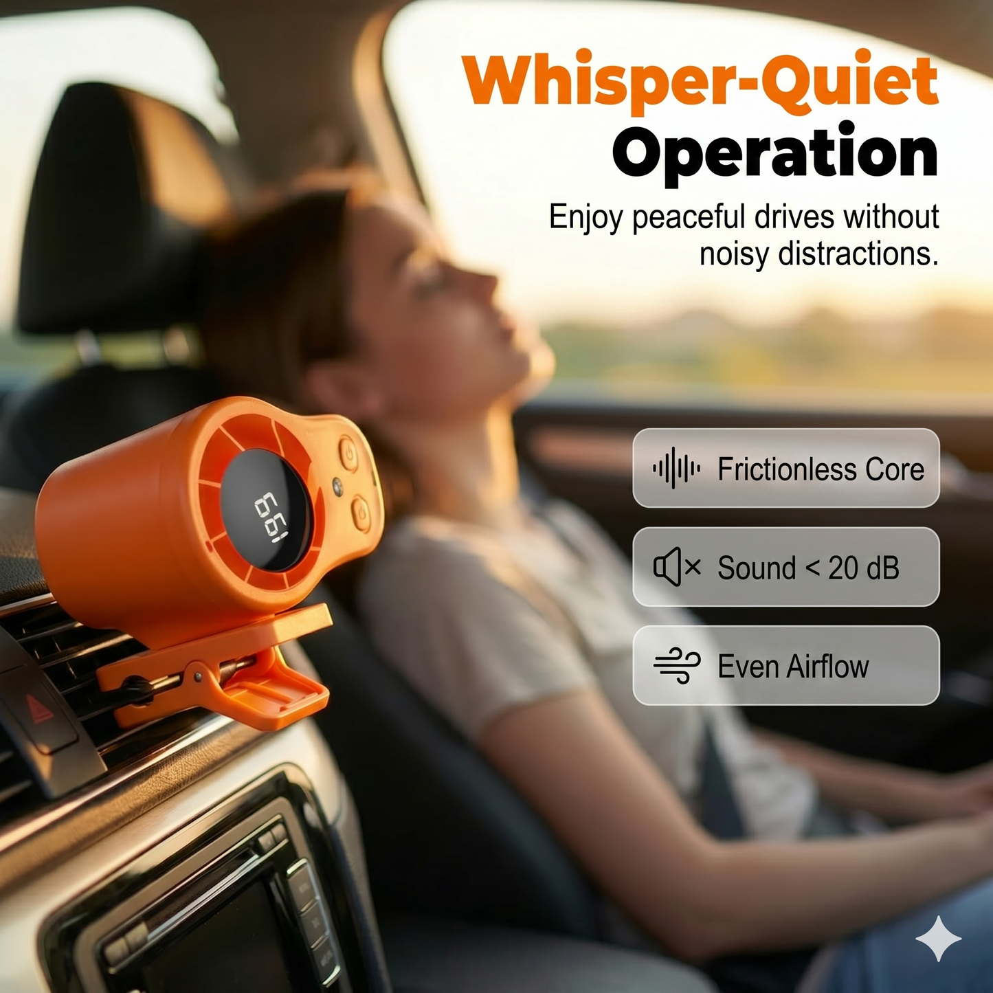 Fan with support arm – LED display