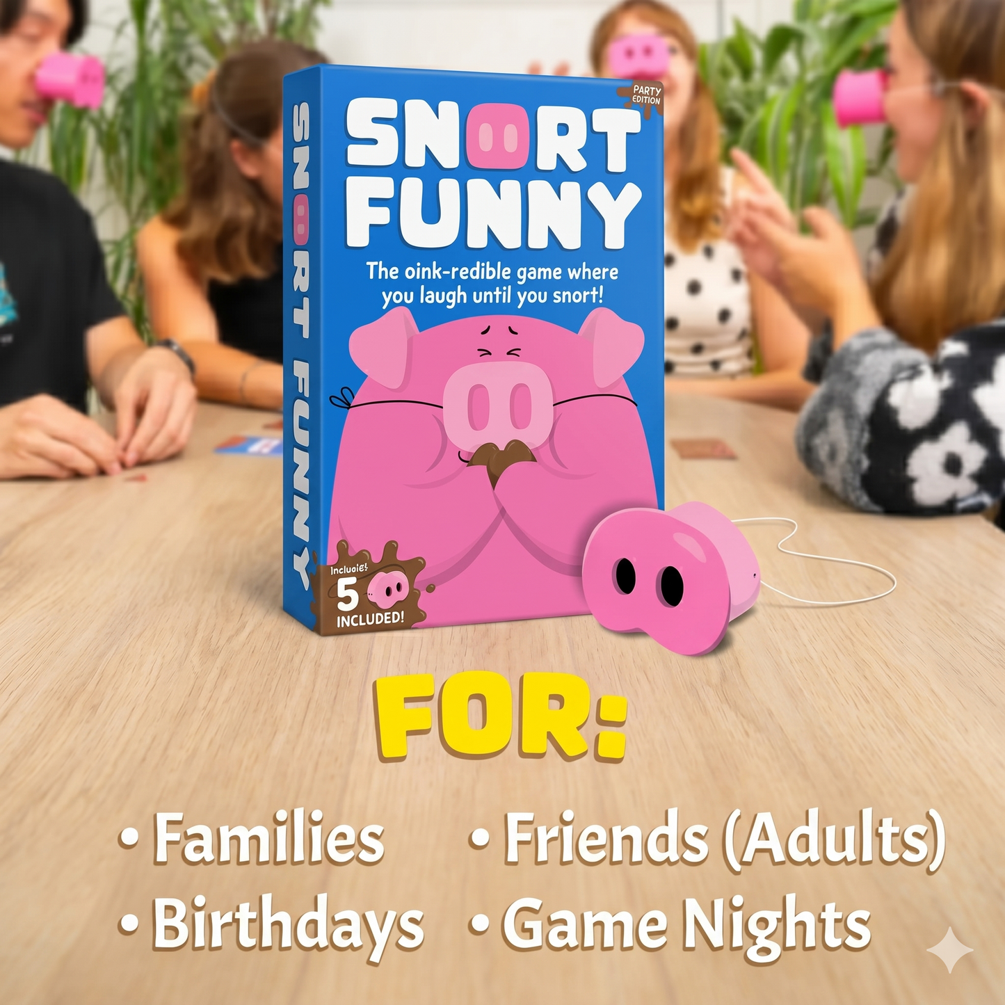Pigsniff Game – laughing is absolutely forbidden