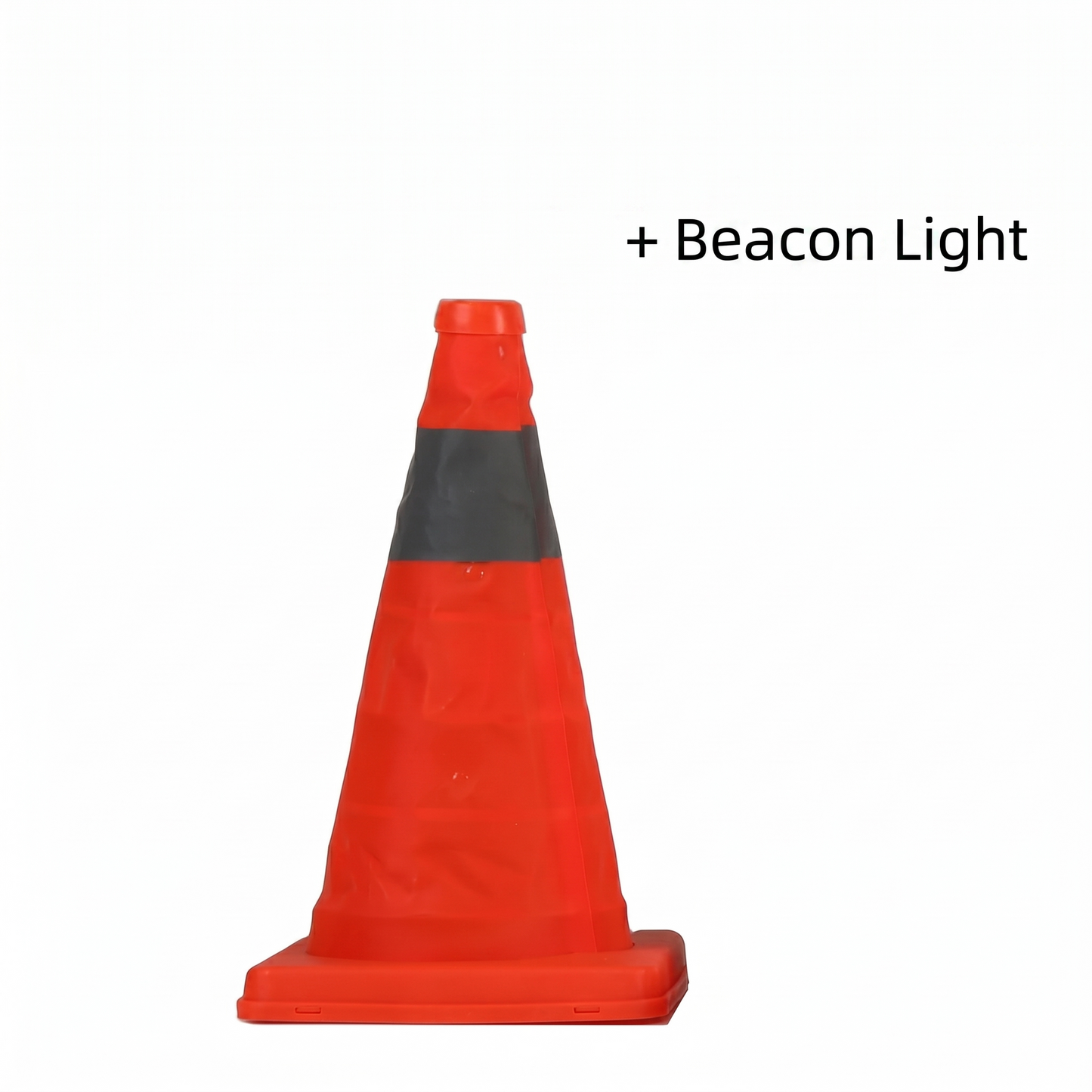Collapsible reflective traffic cone made of high-quality and water-resistant Oxford fabric