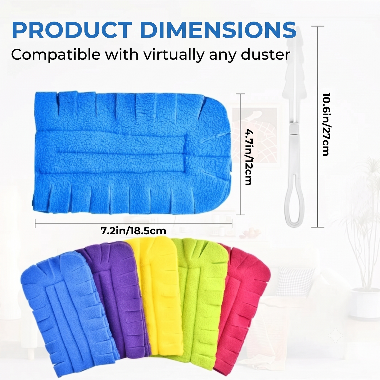 Set of reusable fleece cloths