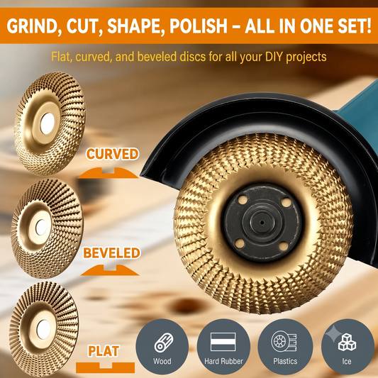 CarveX Precision Grinding Wheels - 3-piece set