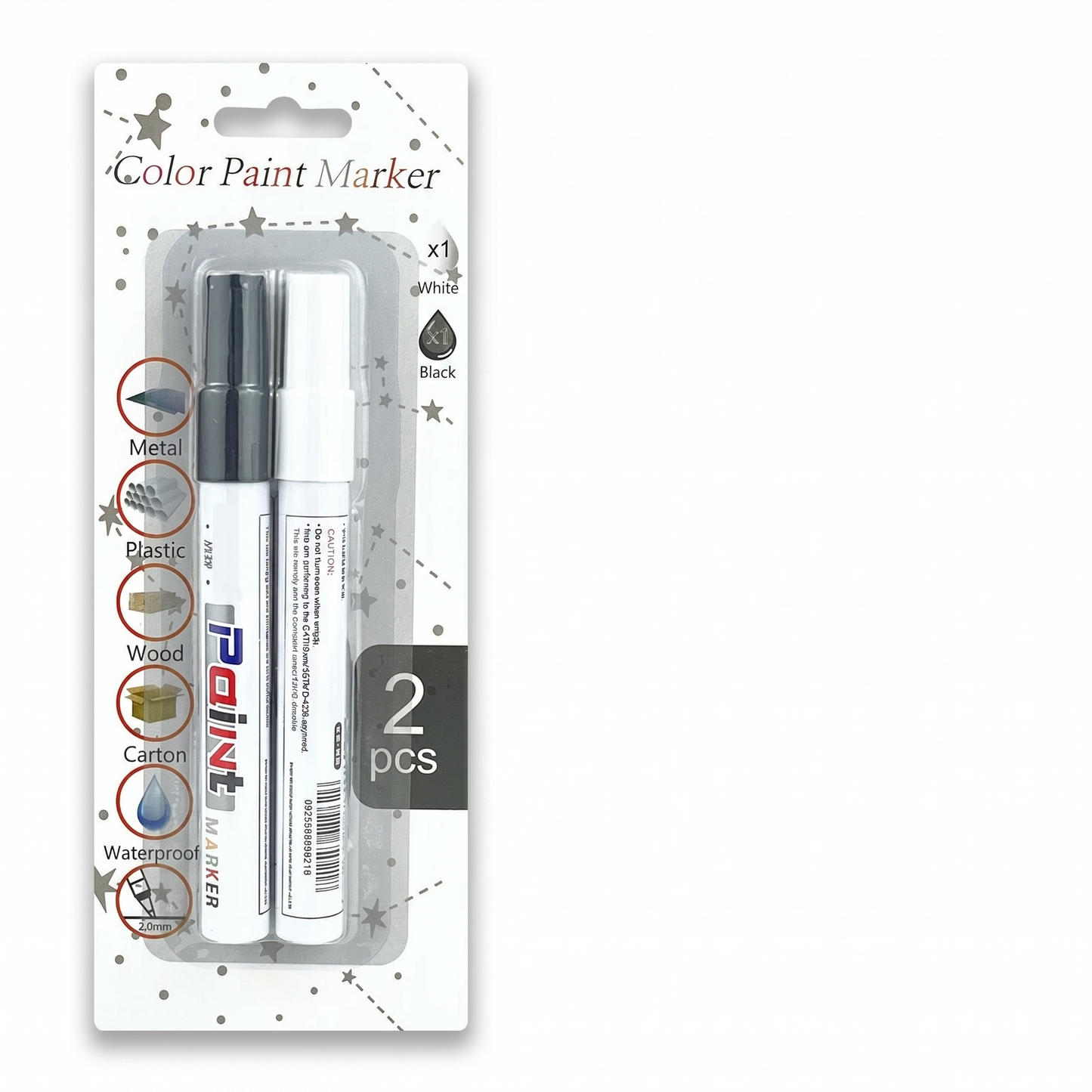 Waterproof oil-based paint marker for ceramics