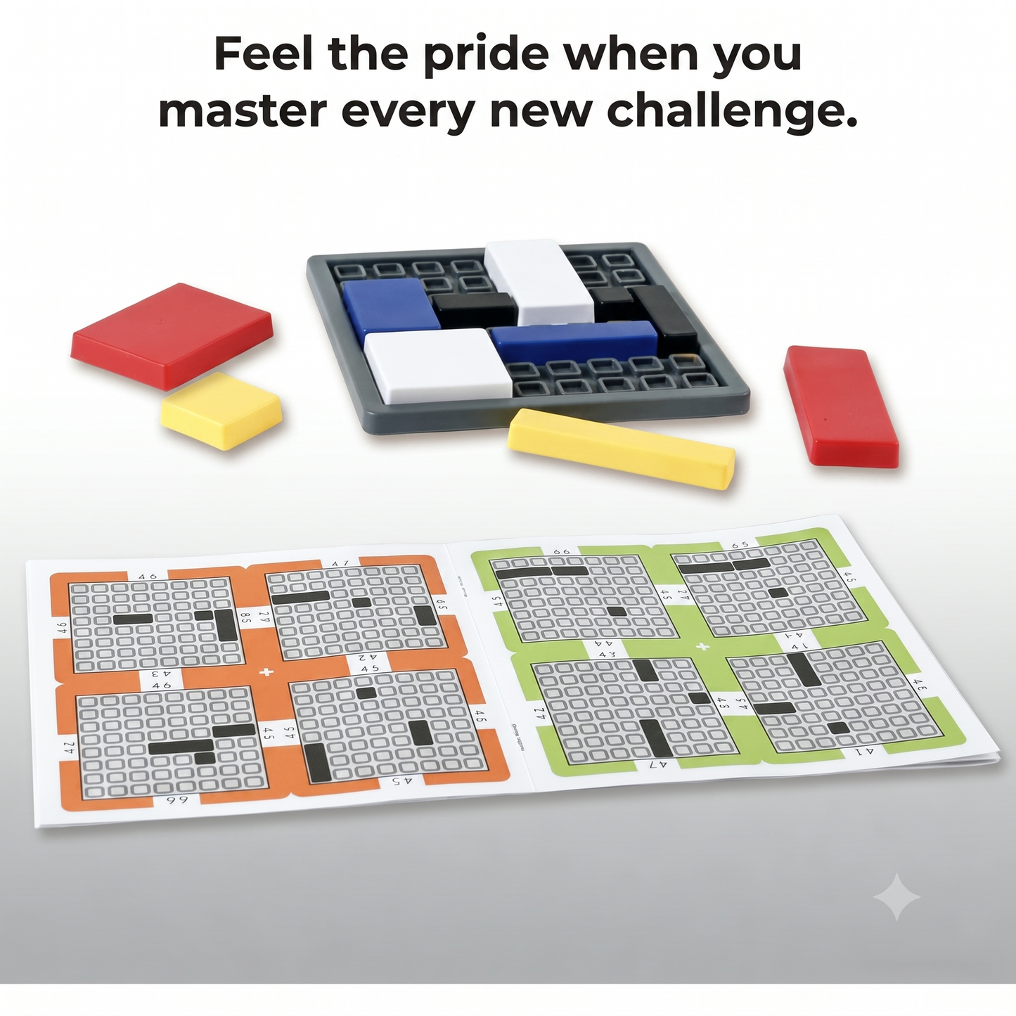 Logical thinking game with challenging puzzles