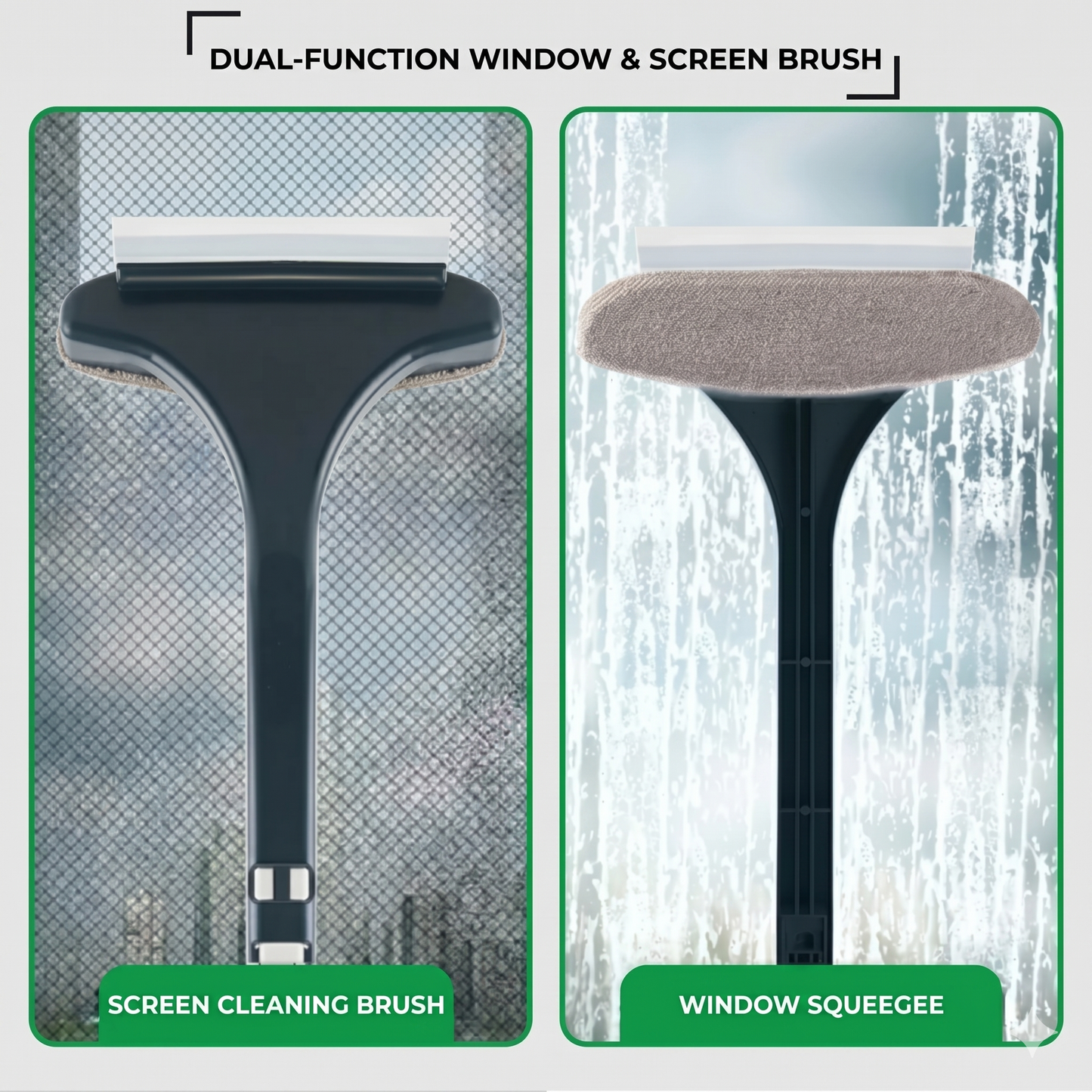 2-in-1 Multifunctional Screen and Window Brush