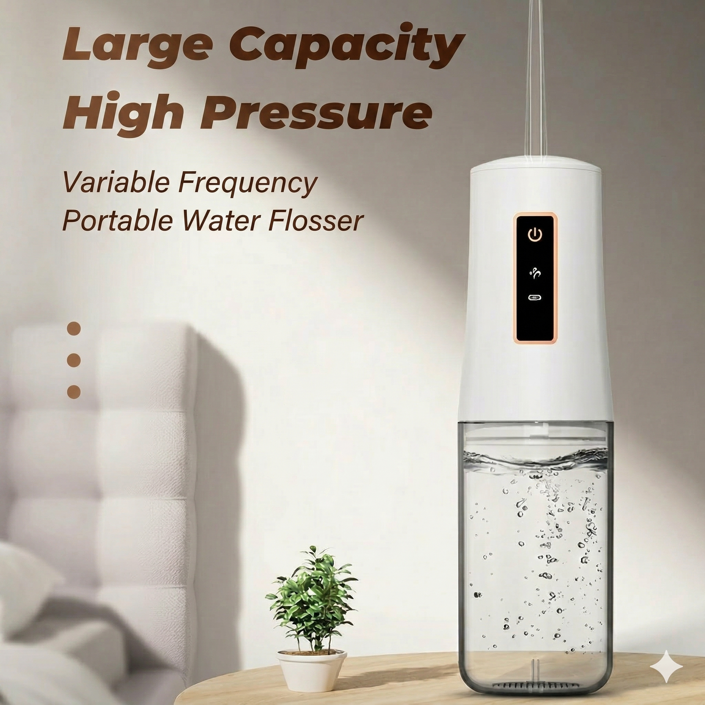 Portable water flosser