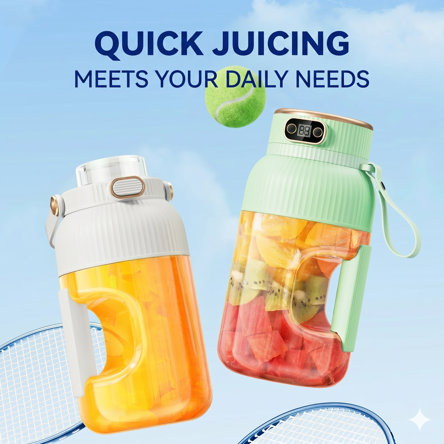 Multifunctional portable juice cup