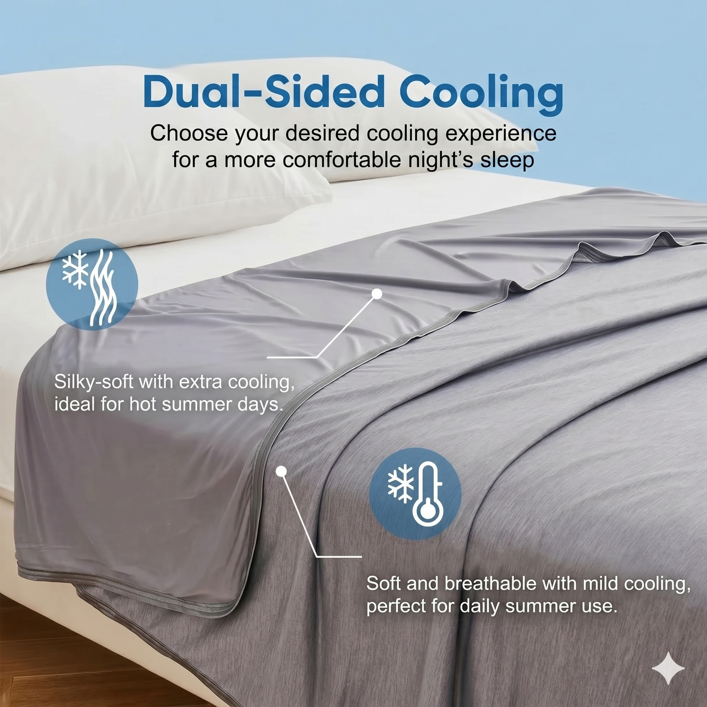Cooling blanket for hot sleepers
