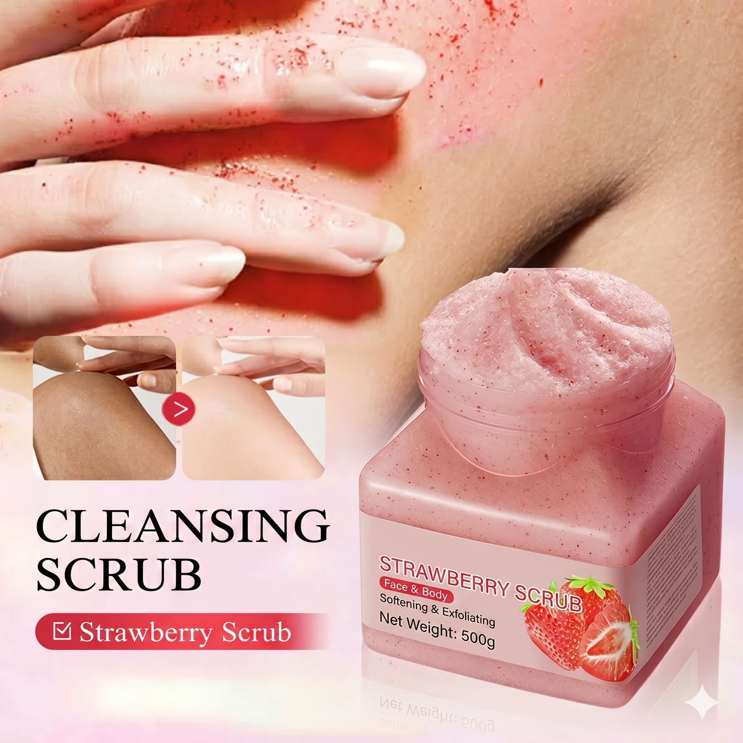 Deep cleaning body scrub
