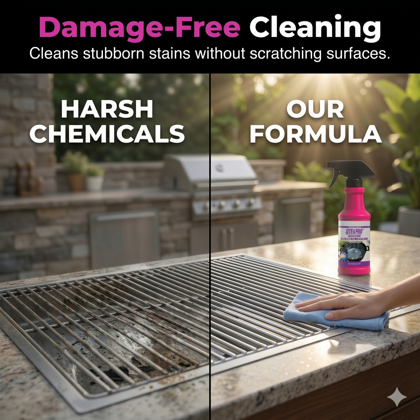 Powerful degreasing spray