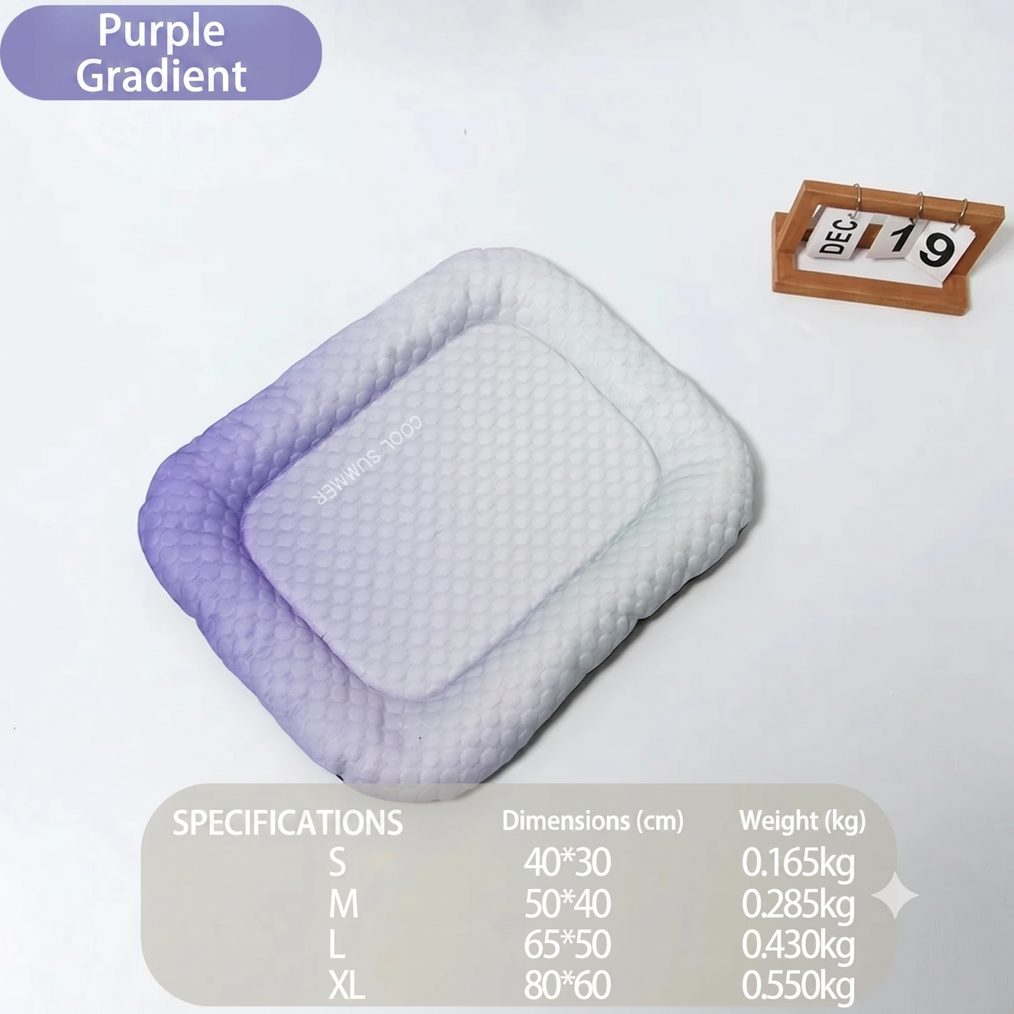 Ice silk cooling mat for dog and cat