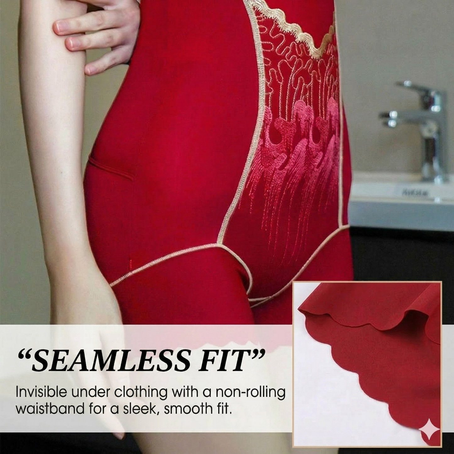 High-waisted shaping shorts for women