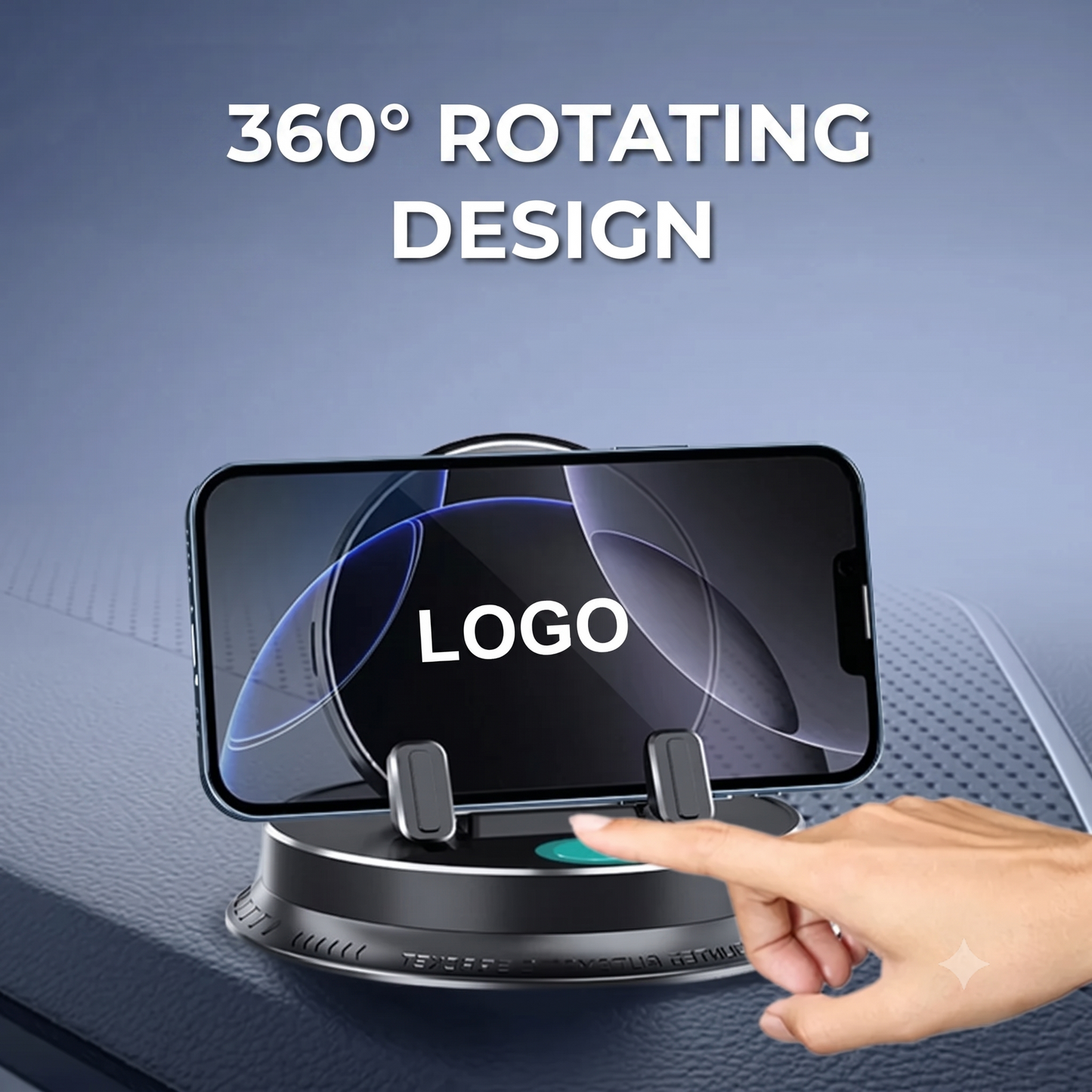 Car phone holder with car brand logo
