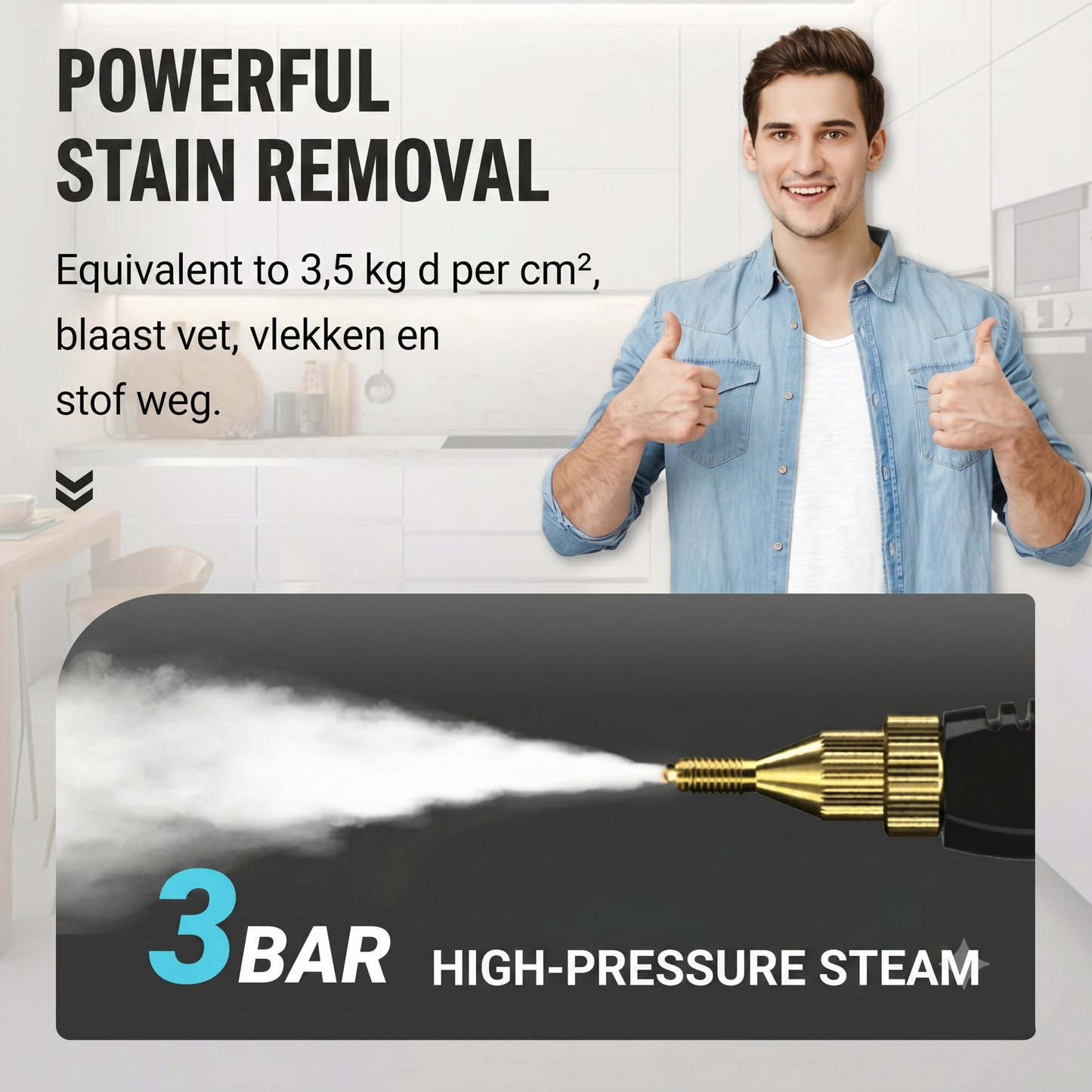 2500W Handheld Steam Cleaner
